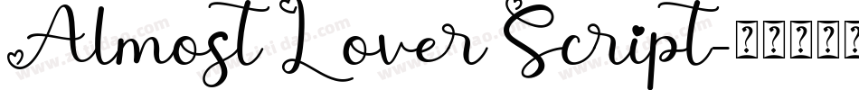 Almost Lover Script字体转换